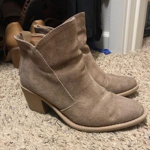 Tan booties